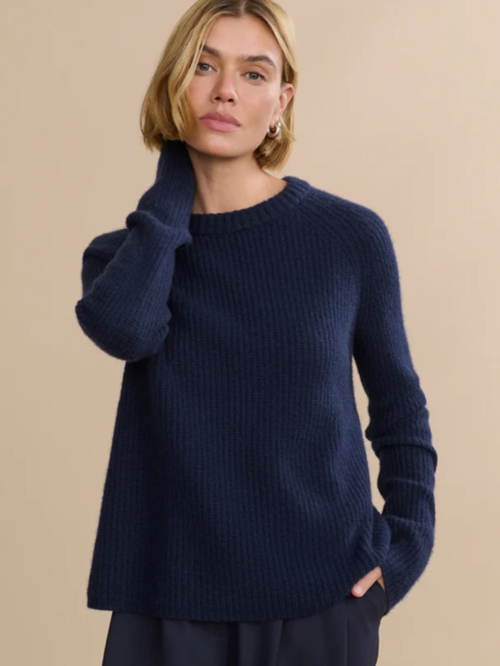 Jenni Kayne Cashmere Blend Crew Neck Sweater
